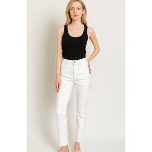 Kancan Women Boyfriend White Jeans Size 25